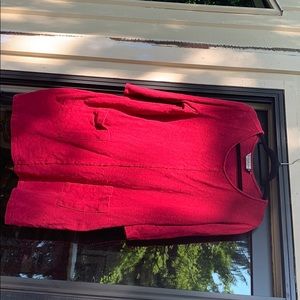 Red tunic with pockets